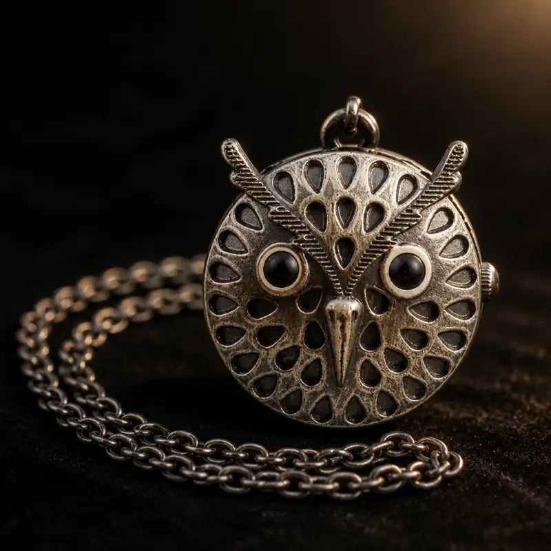 Fickur Owl Necklace Damhalsband