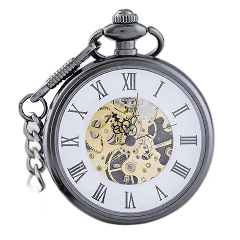 Vintage Charm Open Dial Automatisk fickur