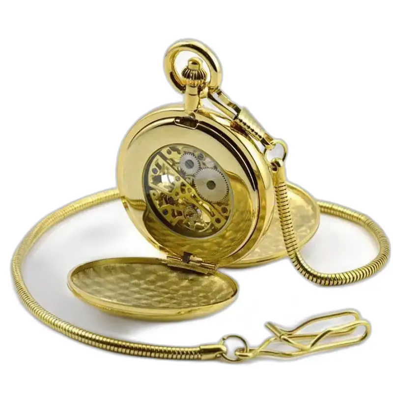 Royale Double Mechanical Lyxig fickur med guldkedja