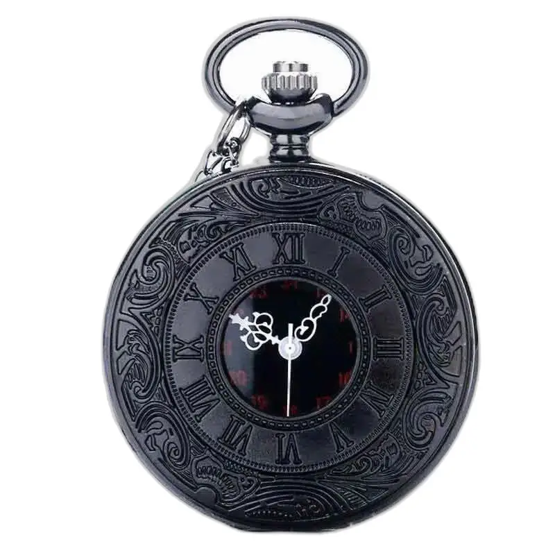 Steampunk Cobalt Gusset Fickur med romerska siffror i svart