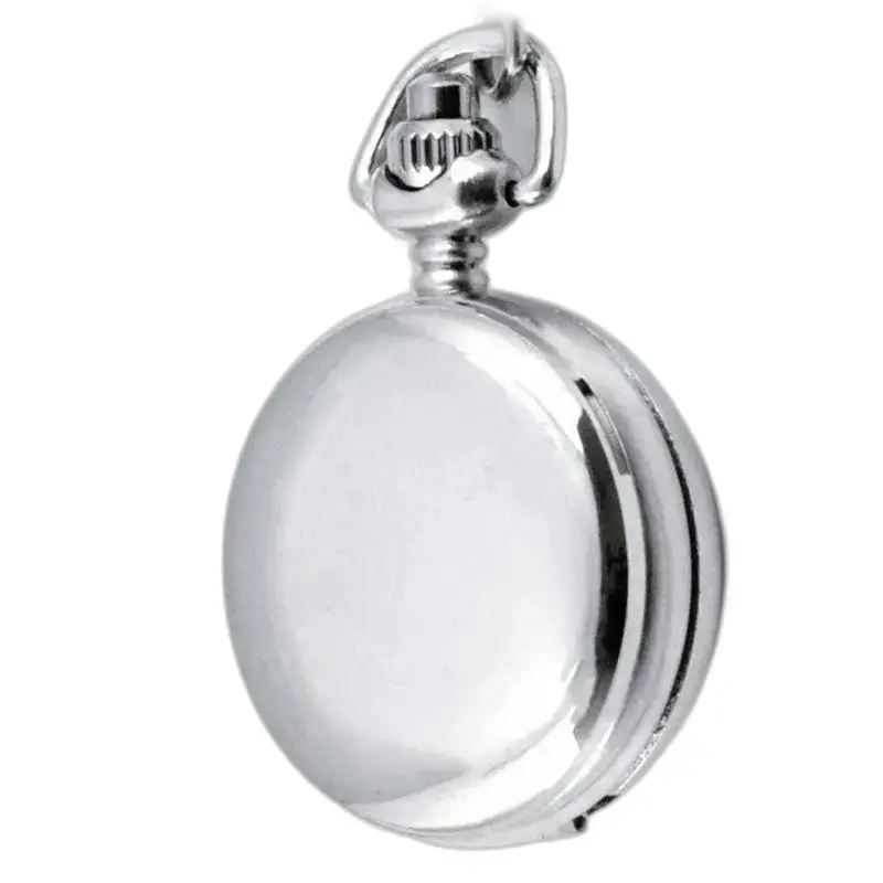 Bird Poetry Silver Fantasy Halsbandsklocka med ett elegant silver fickur