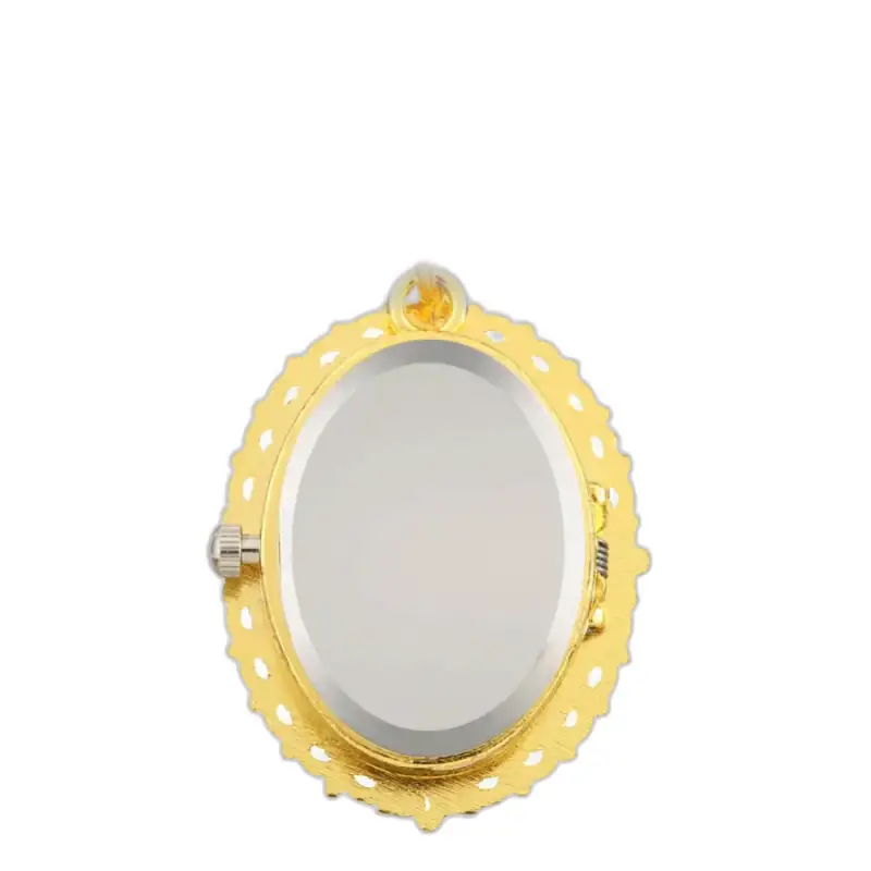 Vintage Marie Quartz Collier damklocka med oval urtavla och guldram