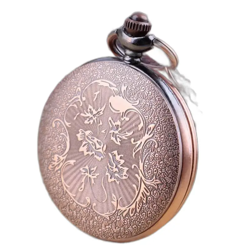 Vintage brons Kvinnor Quartz Halsband Watch med elegant brons Halsband Watch