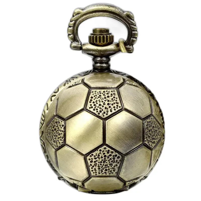 Vintage fotboll brons halsband klocka med en raffinerad fotboll