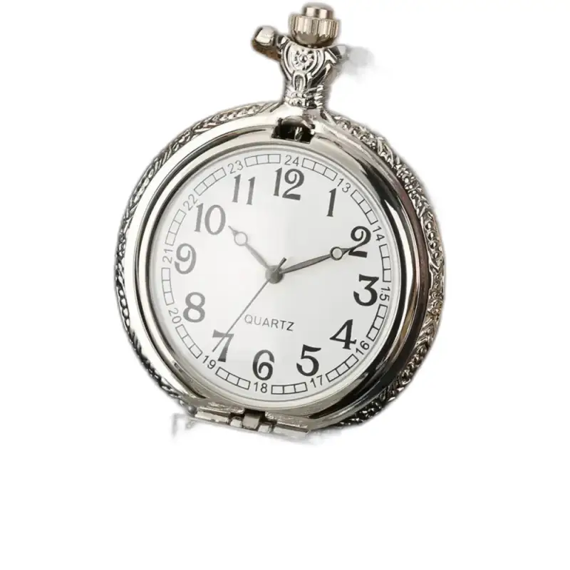 Vintage Marilyne Monroe Silver Collier klocka med vit urtavla och silverfinish