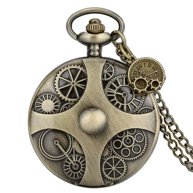 Steampunk Chic fickur med synlig mekanism och vintagestil