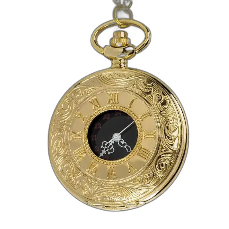 Antik lyxfickor i guld med eleganta romerska siffror