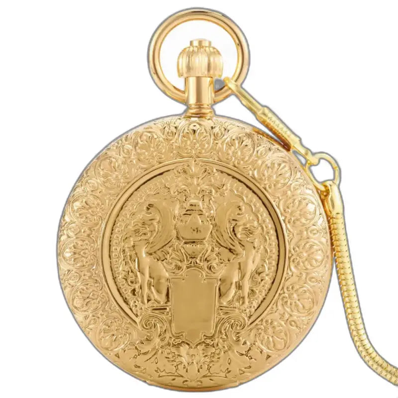 Dubbel Golden Majesty Chic fickur med tonad guldkedja