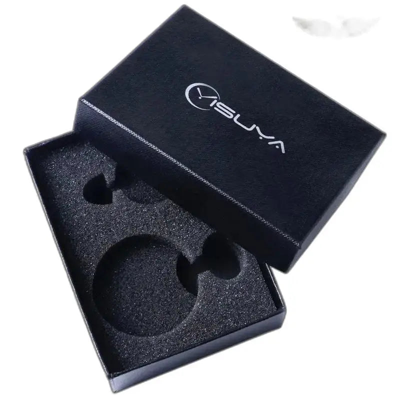 Öppna Classic Retro Pocket Watch Box med Black Gold Classic Retro Pocket Watch