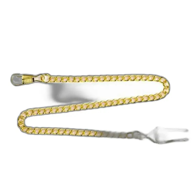 Guldkedja med gaffel för kvarts Fickur Owl Diamonds Gold