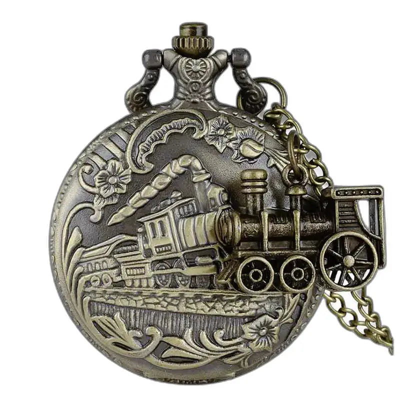 Steampunk Watch Halsband med antik medaljong, Steampunk klocka med järnvägstema