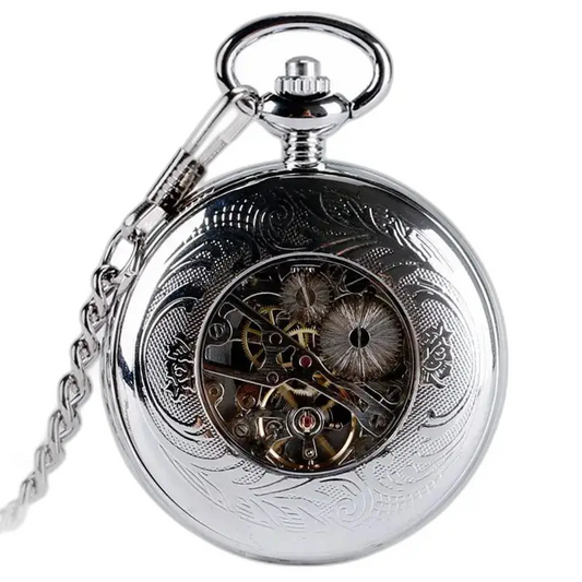 Royal Silver Fickur Chic Hunter Fodral med elegant mekanism