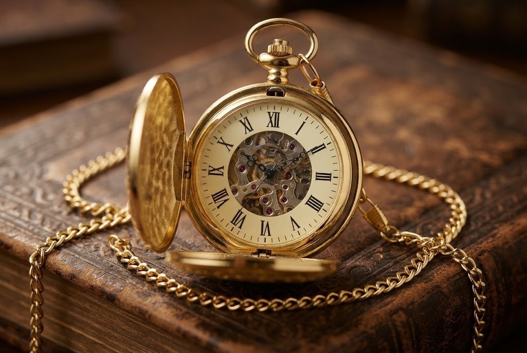Montre à Gousset Automatique Chasseur Luxe - Double chasseur, rouages visibles